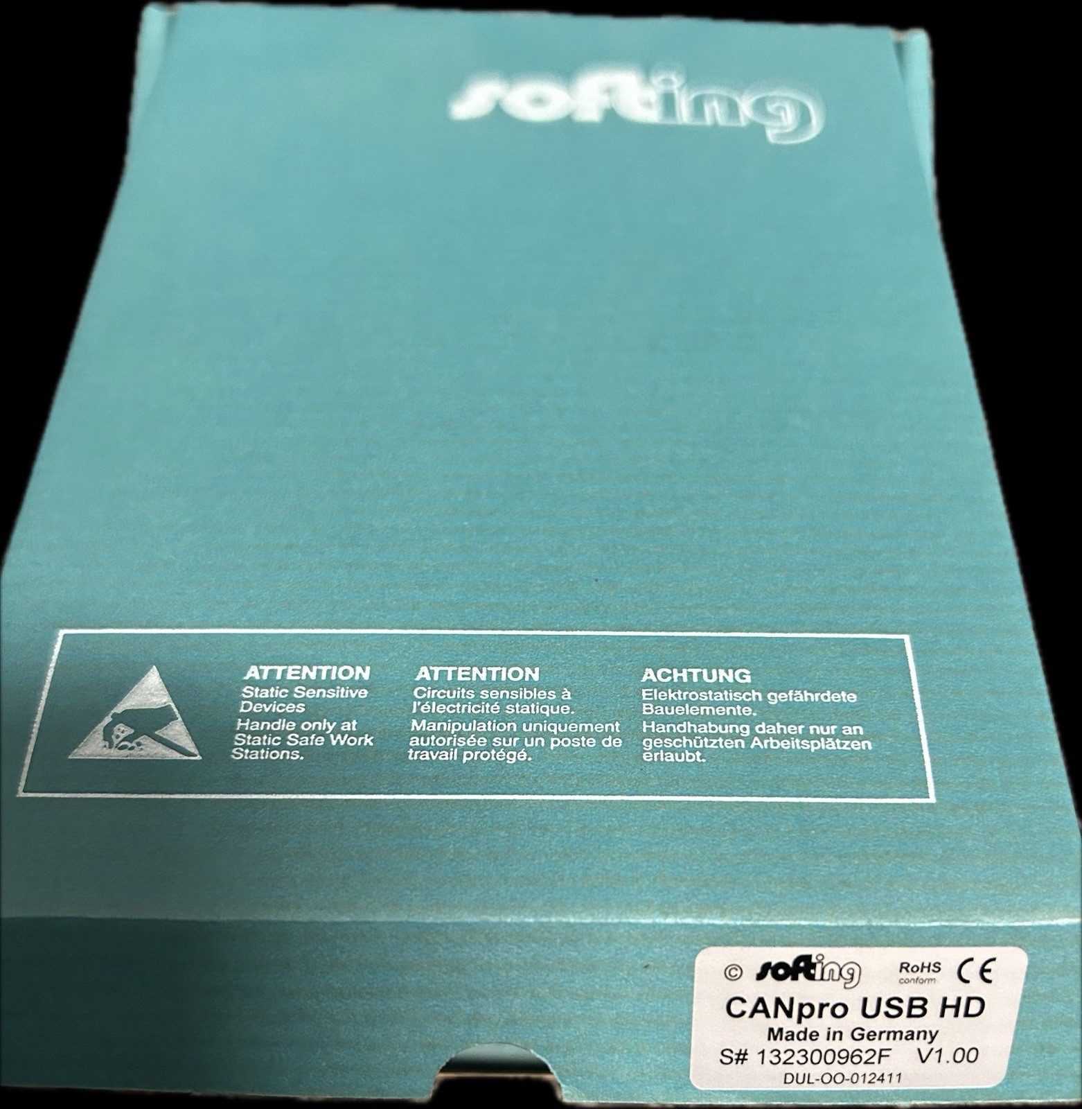 NEW OPEN BOX Softing CANpro USB HD CAN Interface Adapter w/ Cables & Software