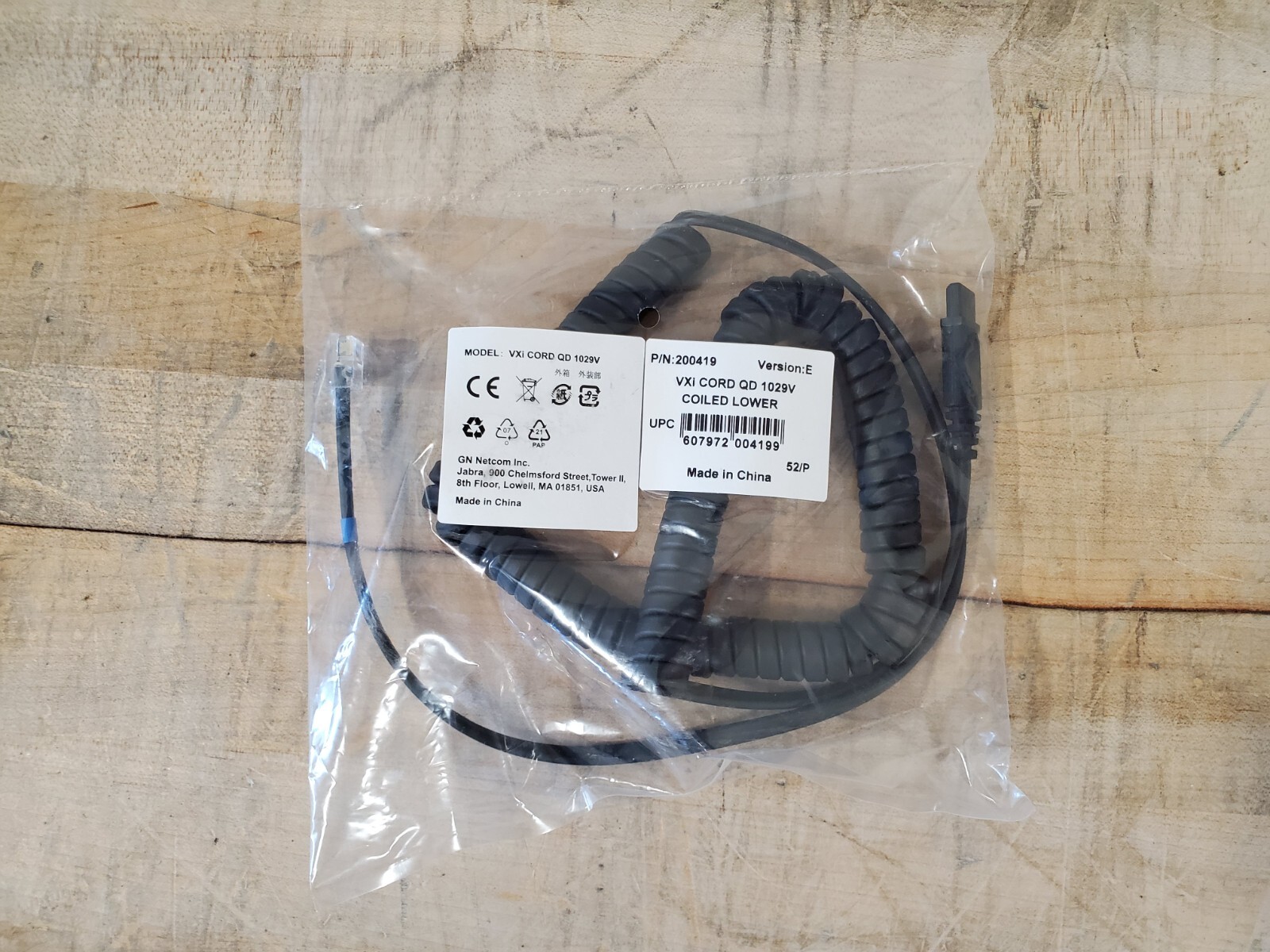 LOT OF 280 NEW GN Jabra VXi Quick Disconnect Cord 200419 Ver E - LOT OF 280