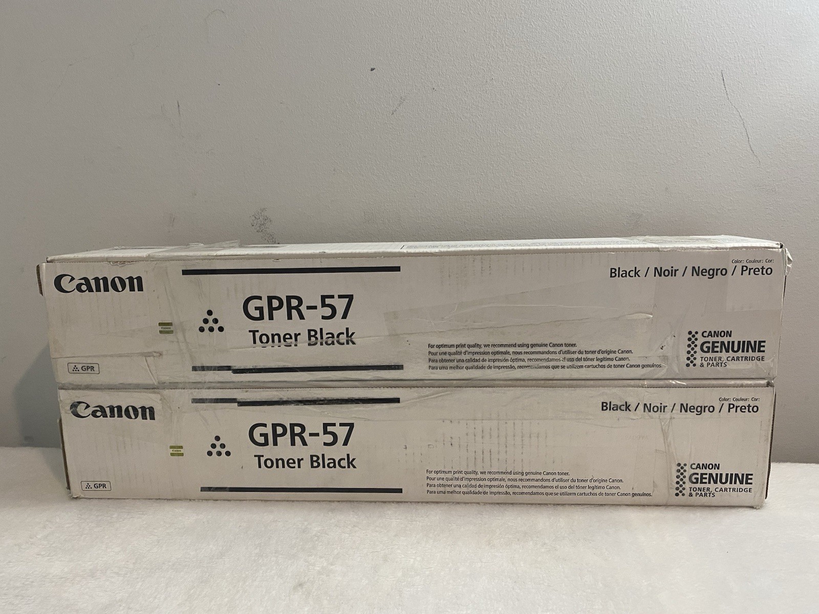 Lot Of 2  Genuine Canon GPR-57 Black Toner Cartridge 0473C003(AA) 6525 4751 4551