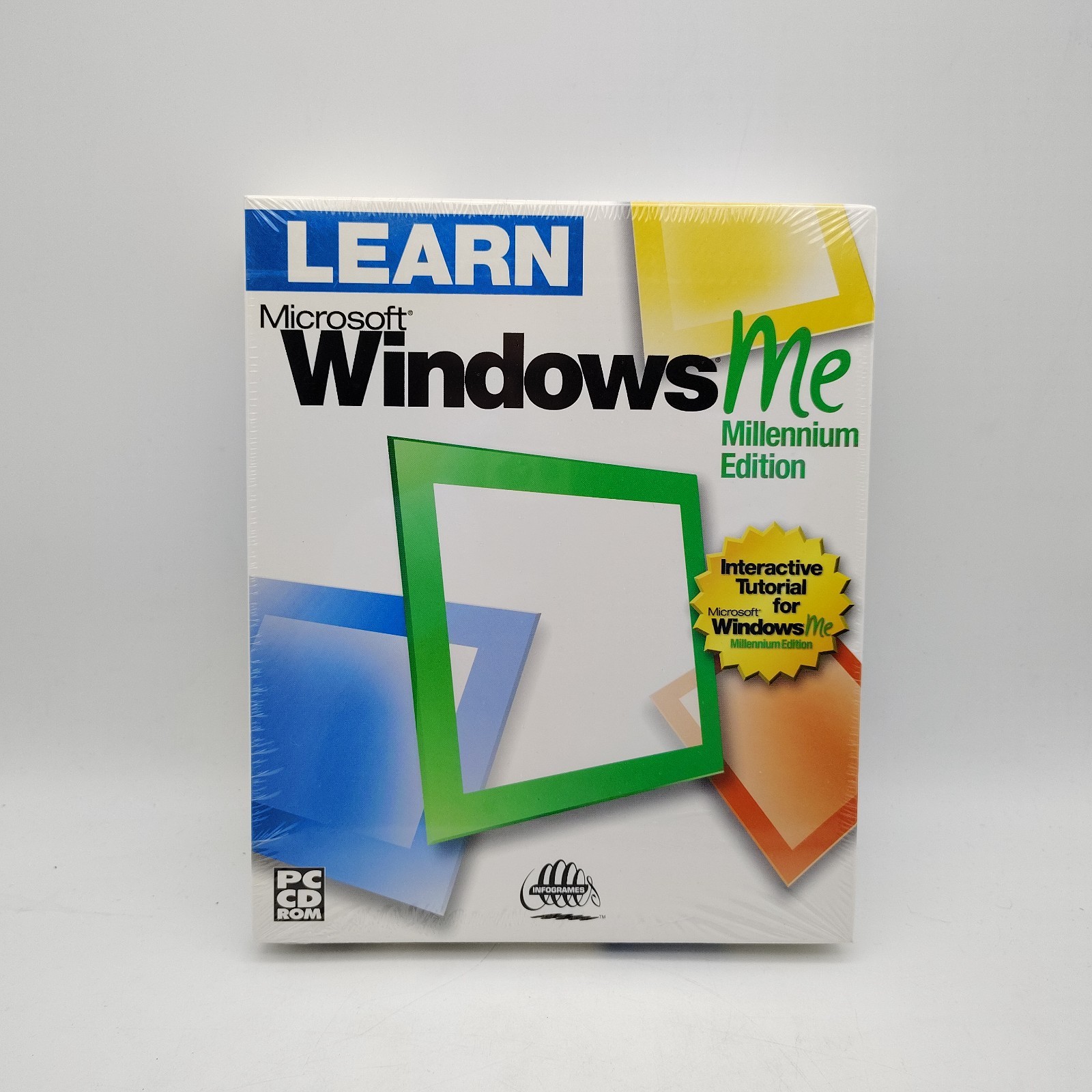 Brand New Learn Microsoft Windows ME CD-ROM Factory Sealed Vintage