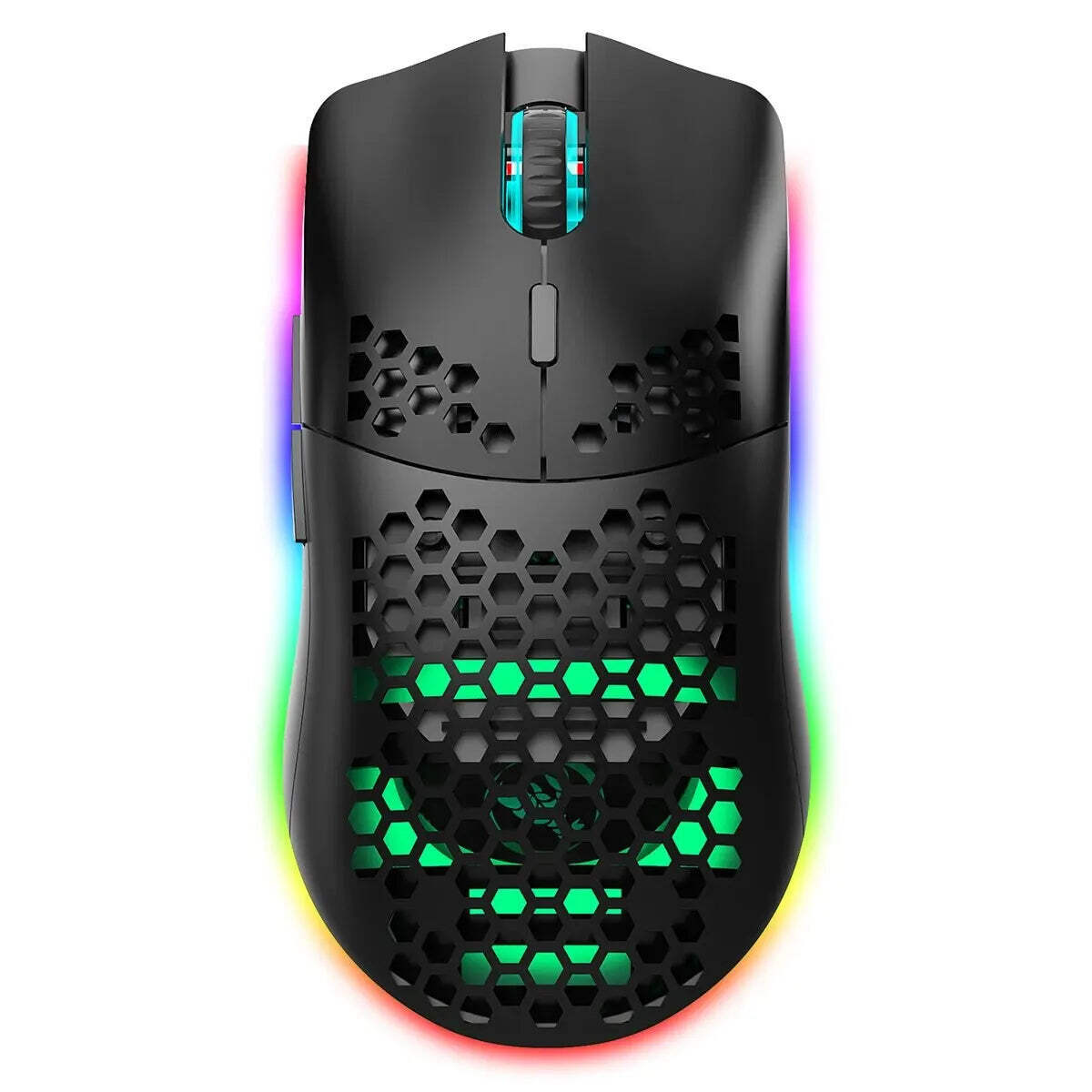 Dual Mode Wireless Gaming Mouse Cellular Shell Side Keys Bluetooth Mouse Recharg