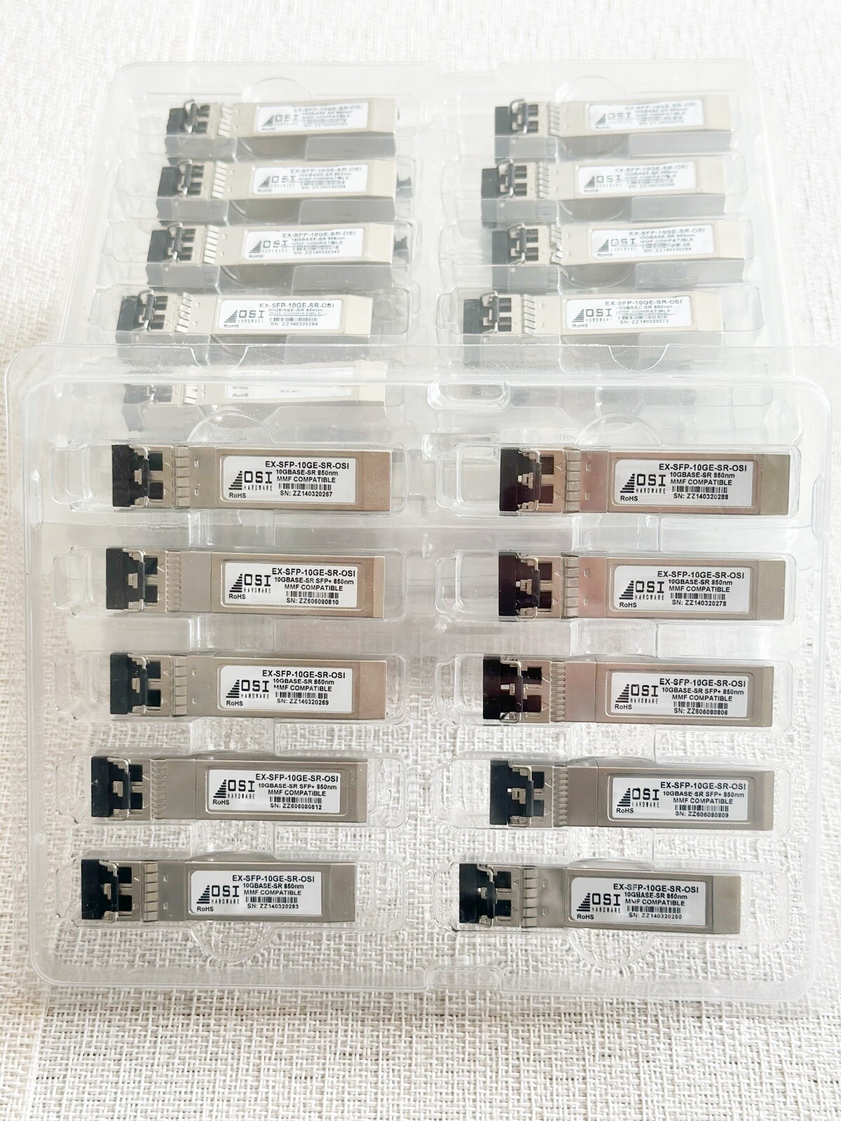 Lot of 25x OSI EX-SFP-10GE-SR 10GBASE-SR 850nm JUNIPER COMPATIBLE