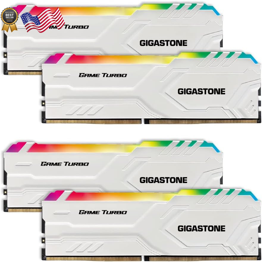 【RGB DDR4 RAM】GIGASTONE Game TURBO 32GB Kit (4x8GB)DDR4 3200MHz PC