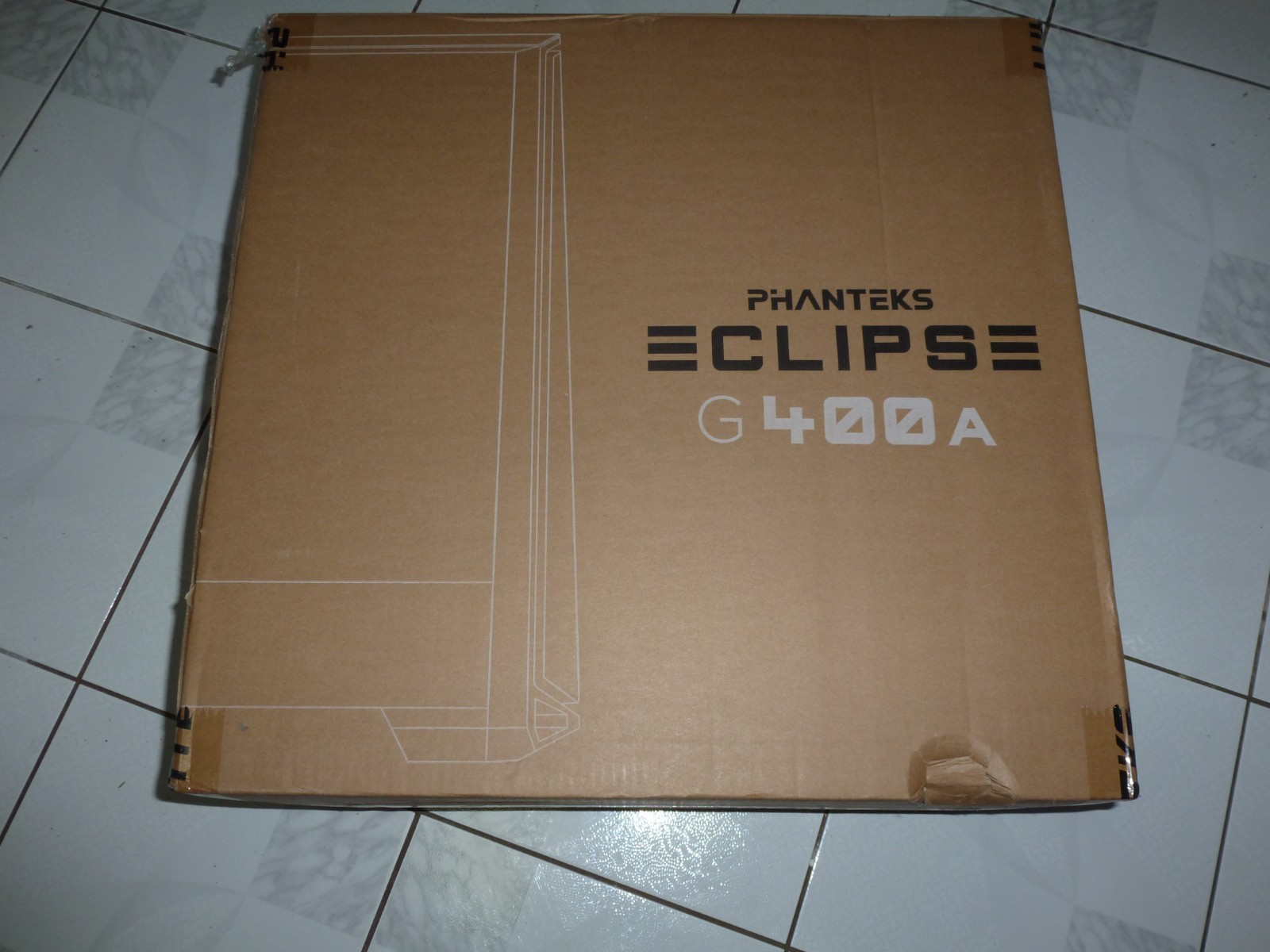 Phanteks Eclipse G400A Tempered Glass ATX Mid-Tower Computer Case Black - OB