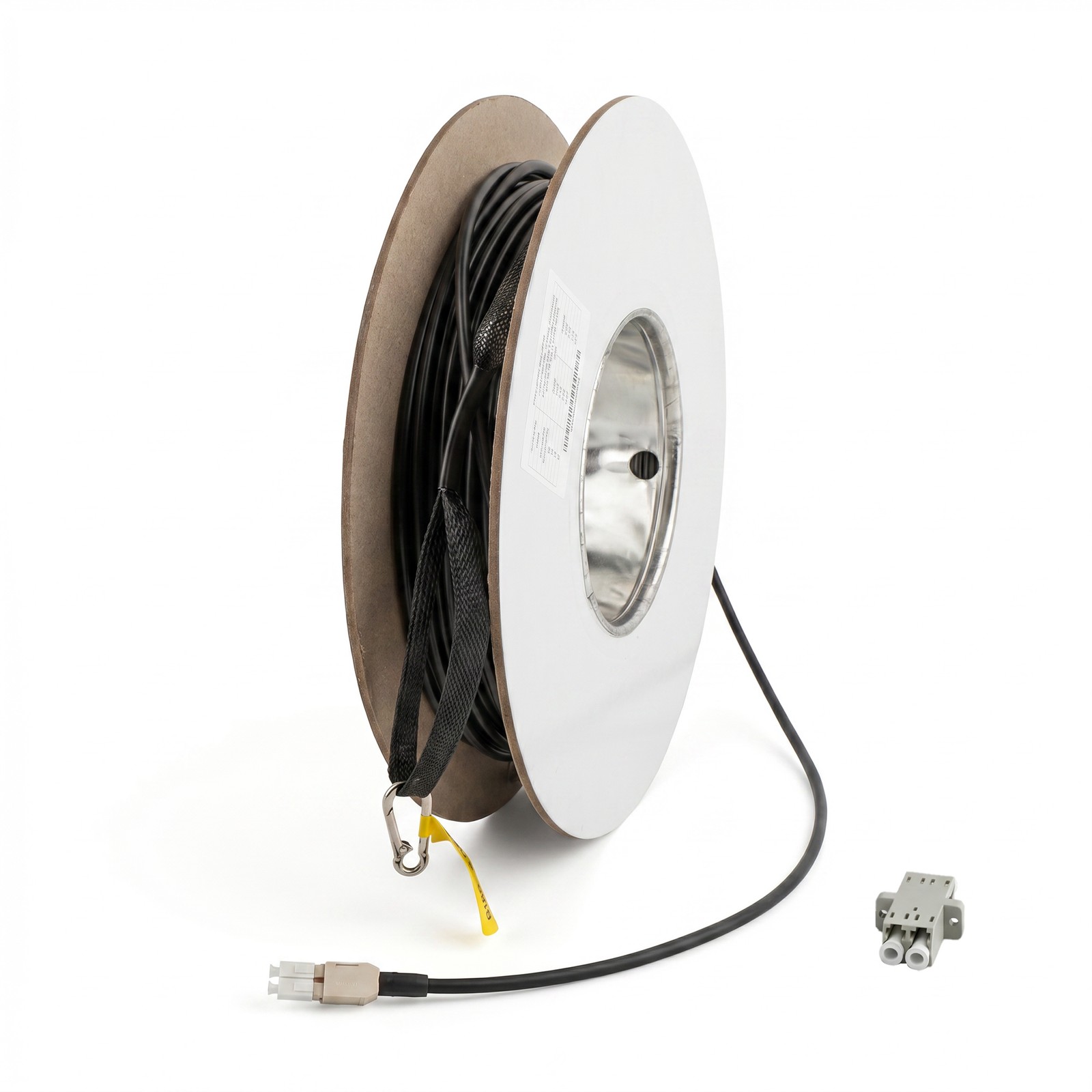 492.1ft OM3 Multimode 2 Core LC to LC Armored  Fiber Optic Patch Cable TPU