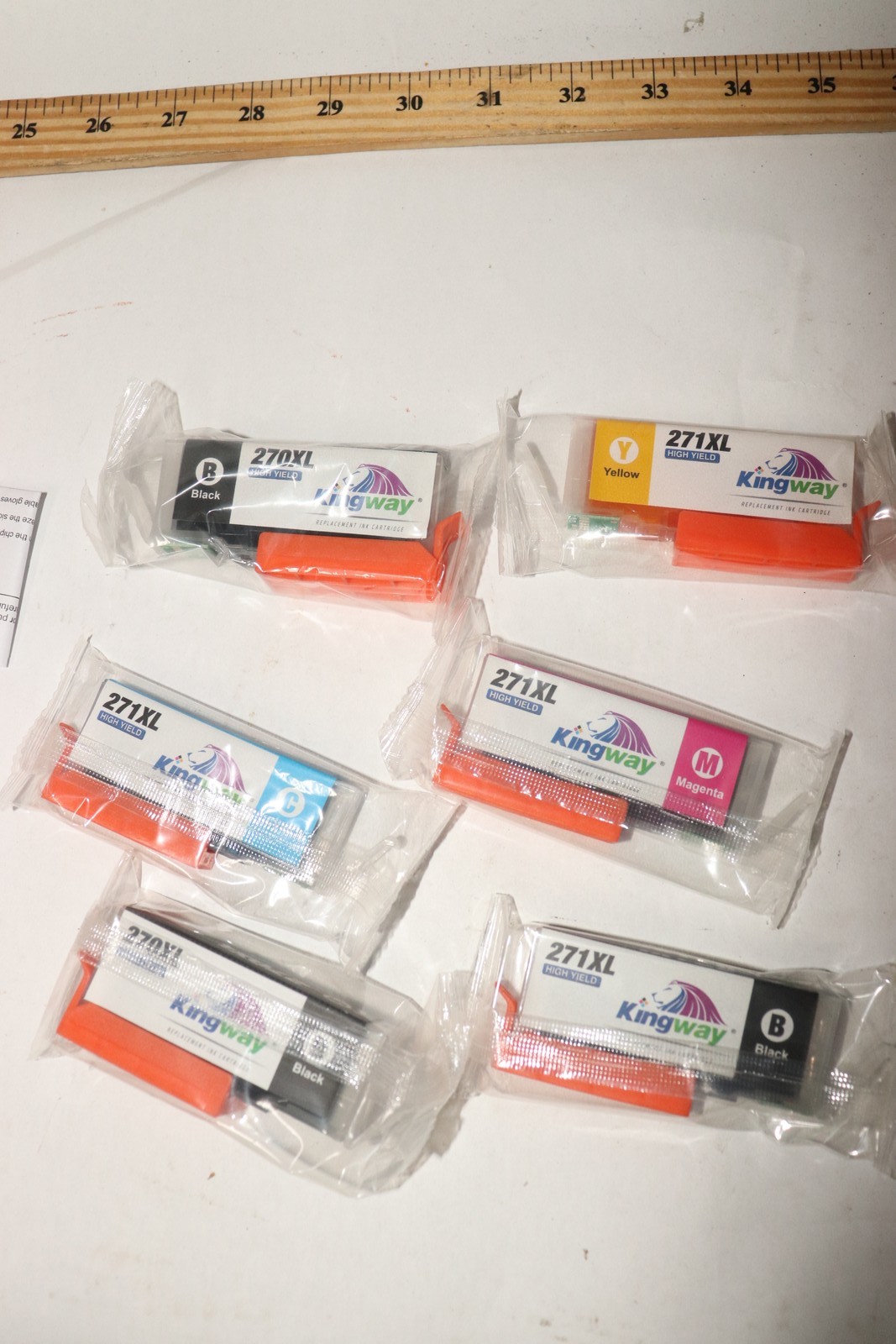 (6-Pk) Kingway Ink Cartridges Multi-Color CP 270XL/CC 271XL