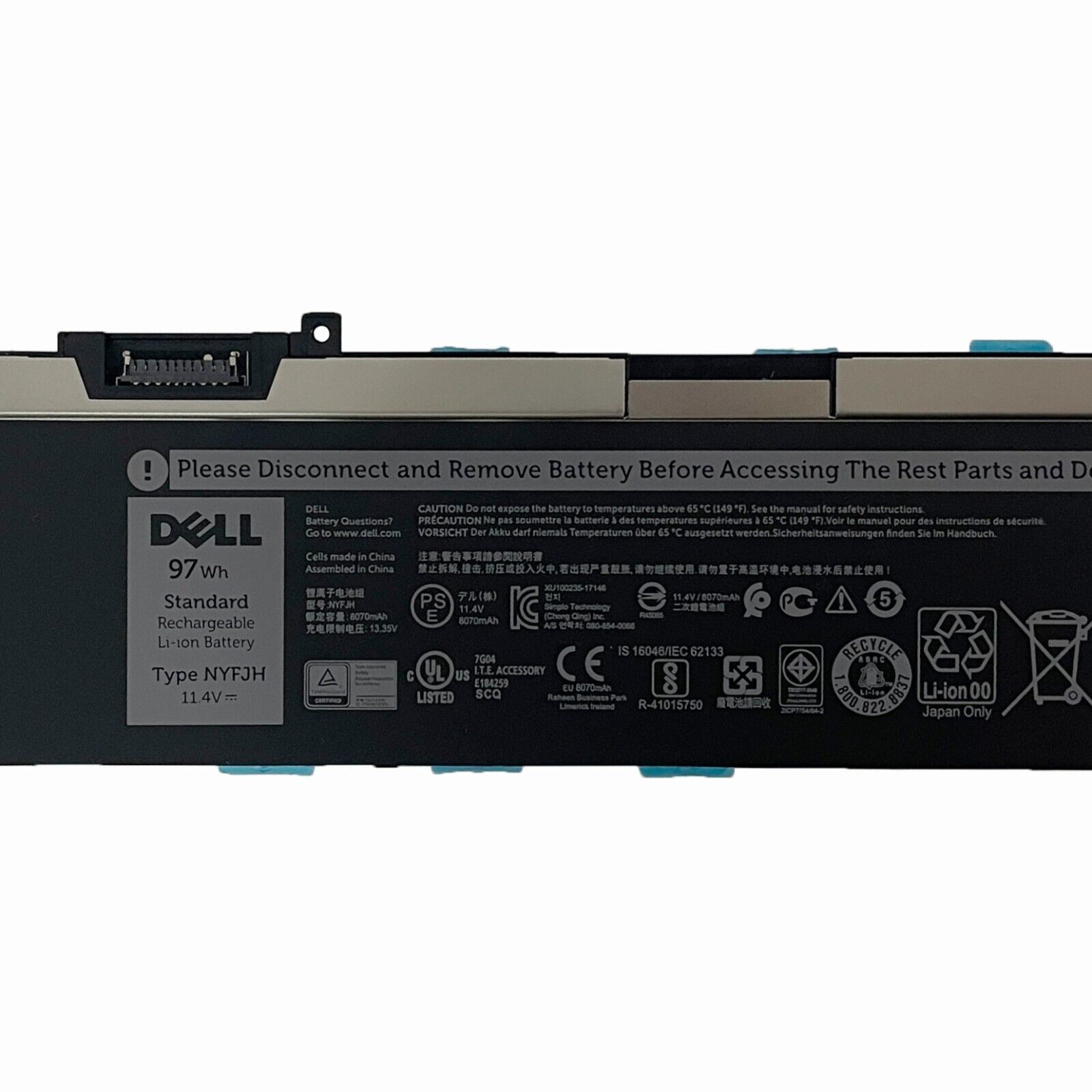 Genuine GW0K9 0NYFJH 0WMRC Battery for Dell Precision 7530 7730 7540 7740 Series