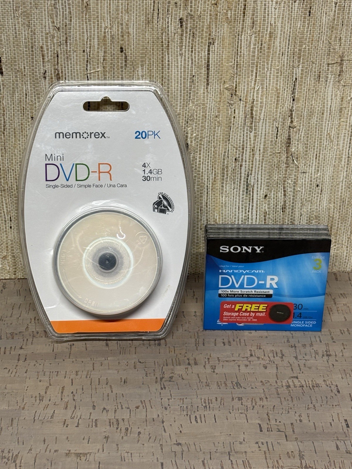 Memorex MINI DVD-R 1.4 GB 30 Min Single Sided 20 Pack -New