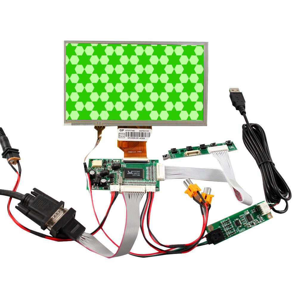 VGA VA LCD Controller Board VS-TY50-V1 7inch AT070TN92 800X480 LCD Panel