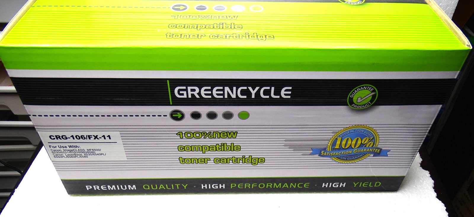GREENCYCLE  1 Compatible for Canon 106 C106 CRG106 FX11 FX-11 0264B001AA Black