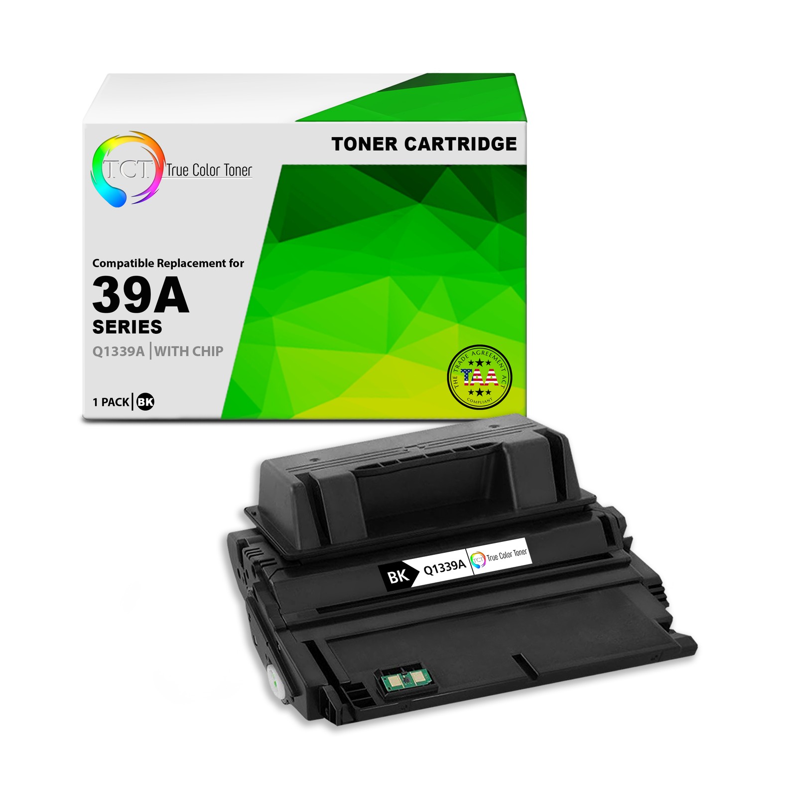 TCT Q1339A TAA Compliant Toner Cartridge Replacement for HP Q1339A - 39A