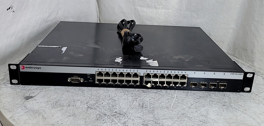ENTERASYS C5K125-24P2 Gigabit Ethernet Switch 24-Port SEE NOTES