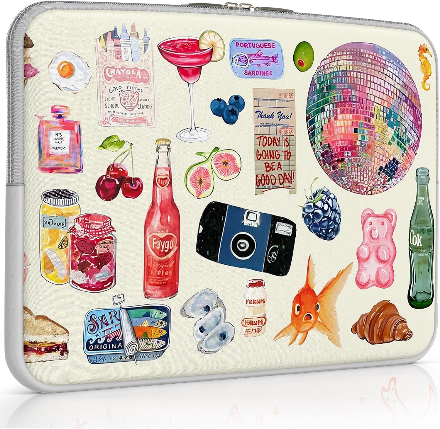 Cute Laptop Sleeve Case for MacBook Air/Pro 13-13.6 inch, iCasso Watercolor Desi