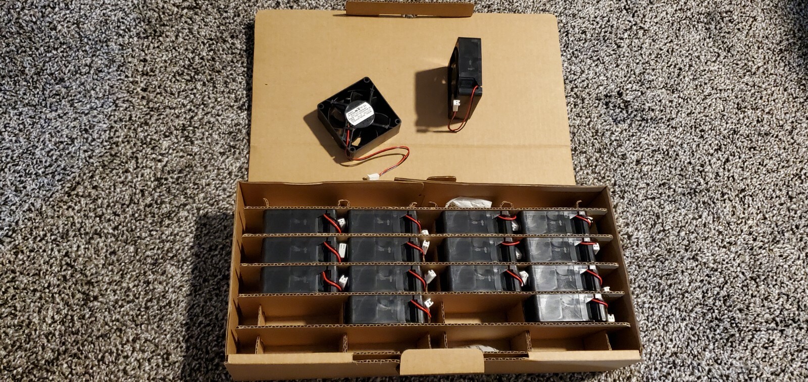 Lots (16x) NMB CASE CHASSIS Quiet Ball Bearing Cooling Fan DC 2810KL 12V 2-Wire