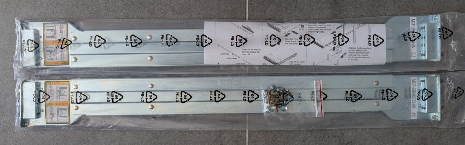 Supermicro MCP-290-00053-0N Rails for set for 2U/3U Rev B2