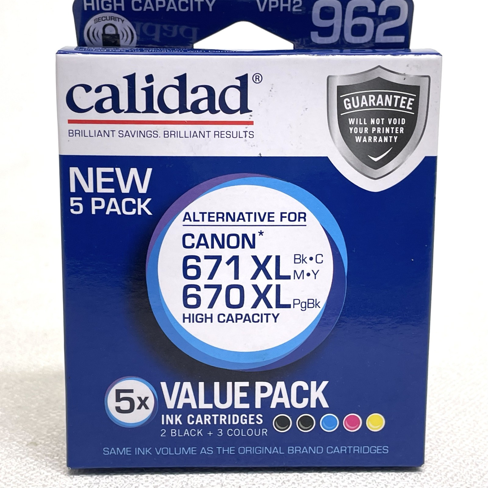 Canon 671XL 670XL Compatible Black Colours Ink Cartridge Calidad VPH2 962