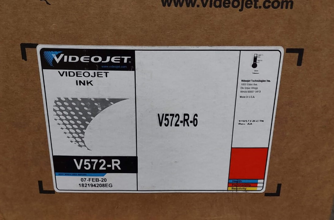 videojet V572-R-6 CONTINUOUS iNKJET CATRIGDE BOX-6