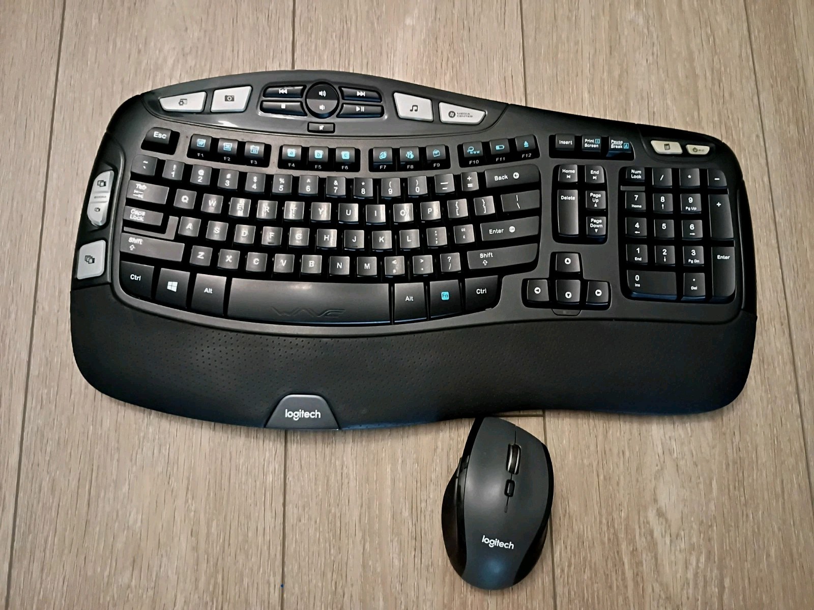 Logitech M705 Mouse K350 Wave Wireless Keyboard Unifying Receiver Tested a