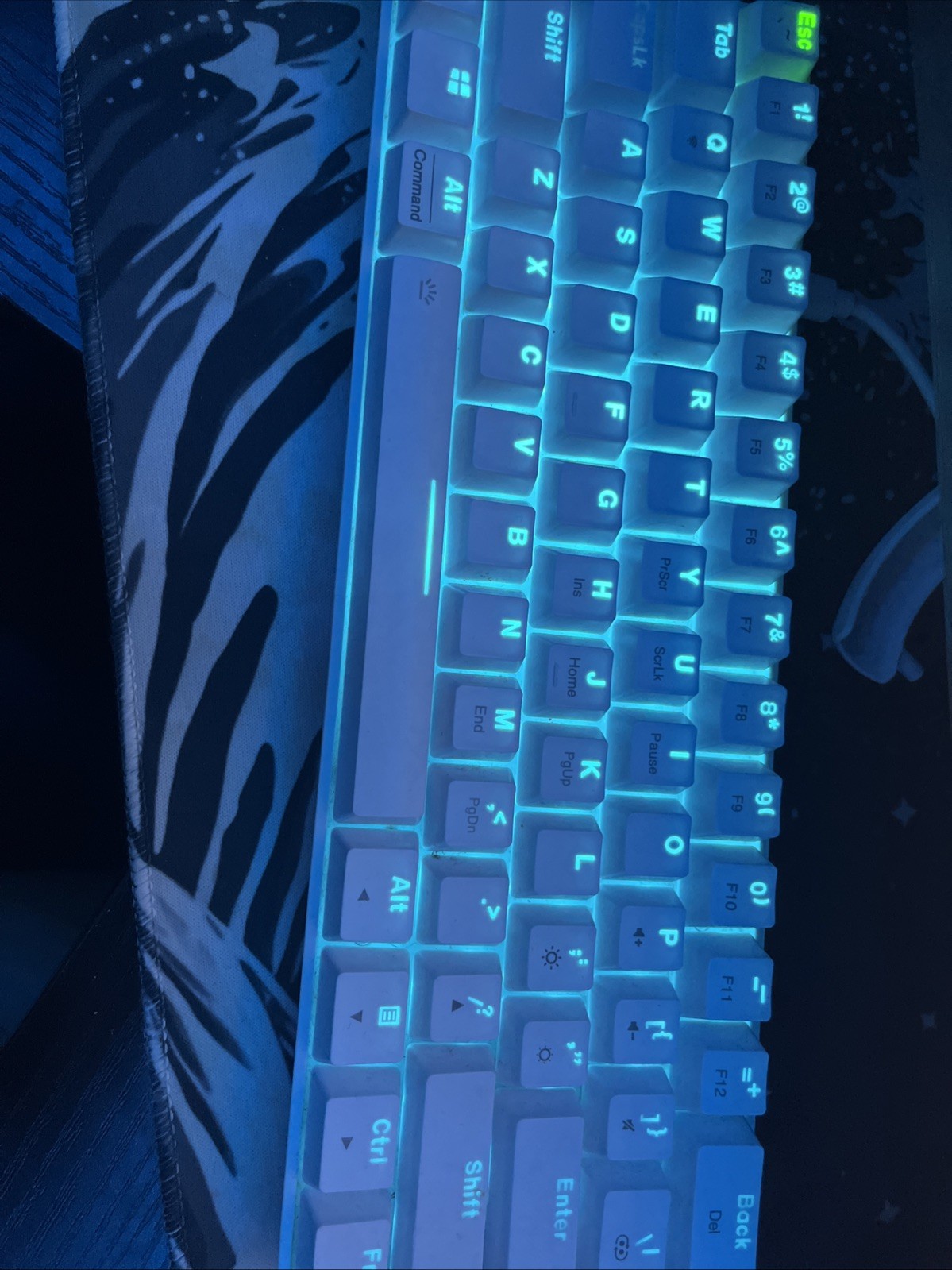 EDJO Wireless Keyboard Only 60%Ergonomic Computer Keyboard