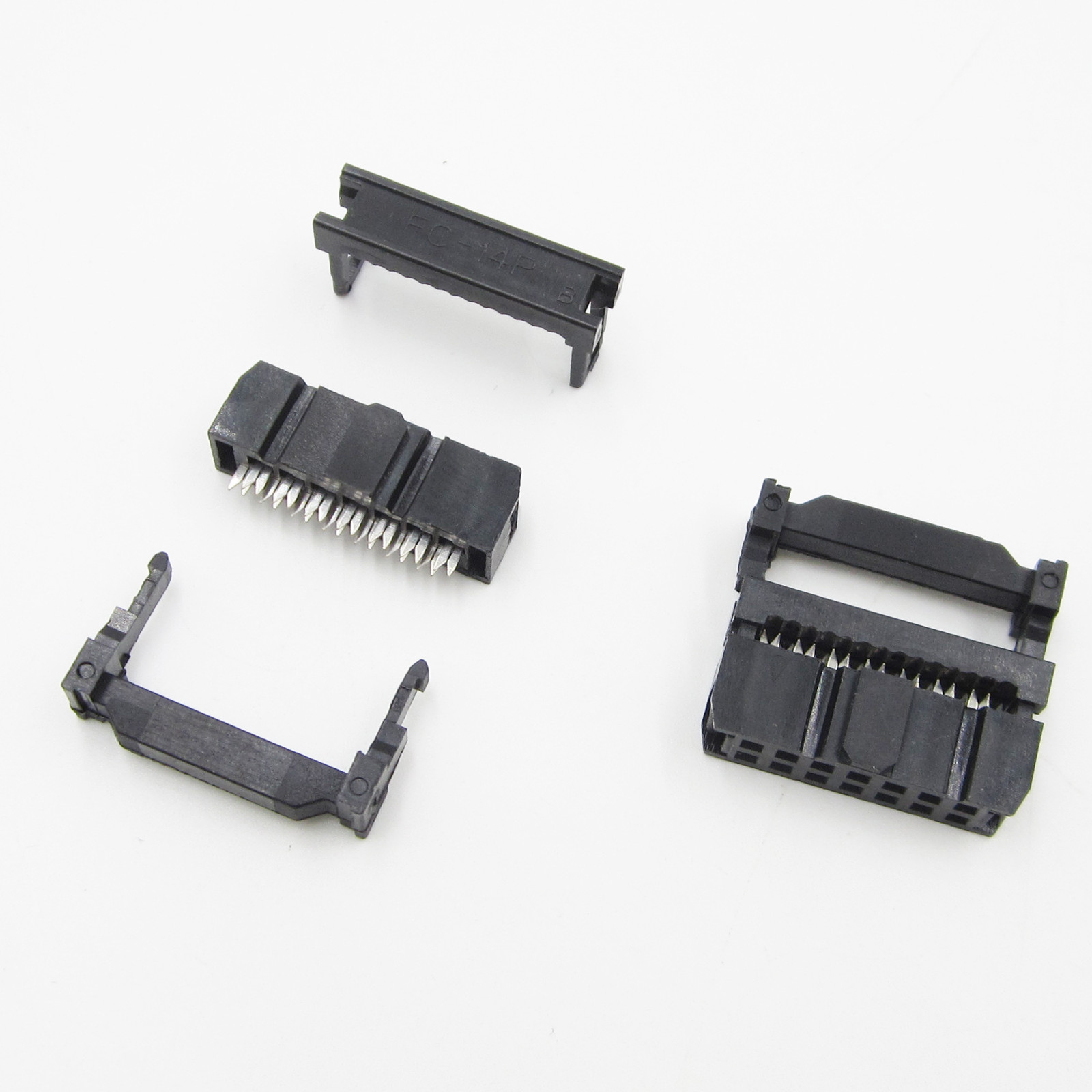 10PCS 2.54mm Pitch 2x7 Pin 14 Pin IDC FC Female Header Socket Connector FC-14