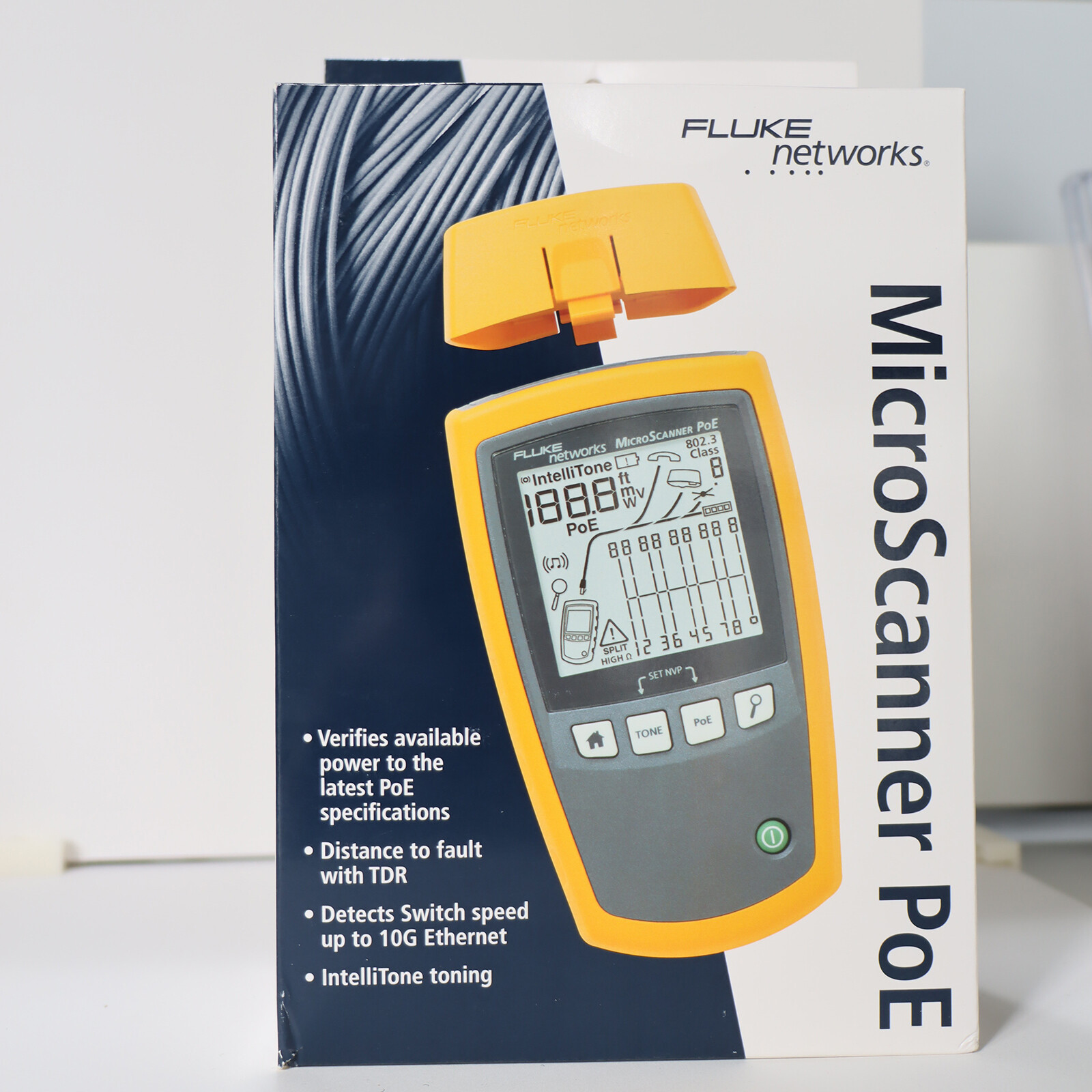 Fluke MS-POE Networks 5018508  Cable Tester, Connector Type RJ45