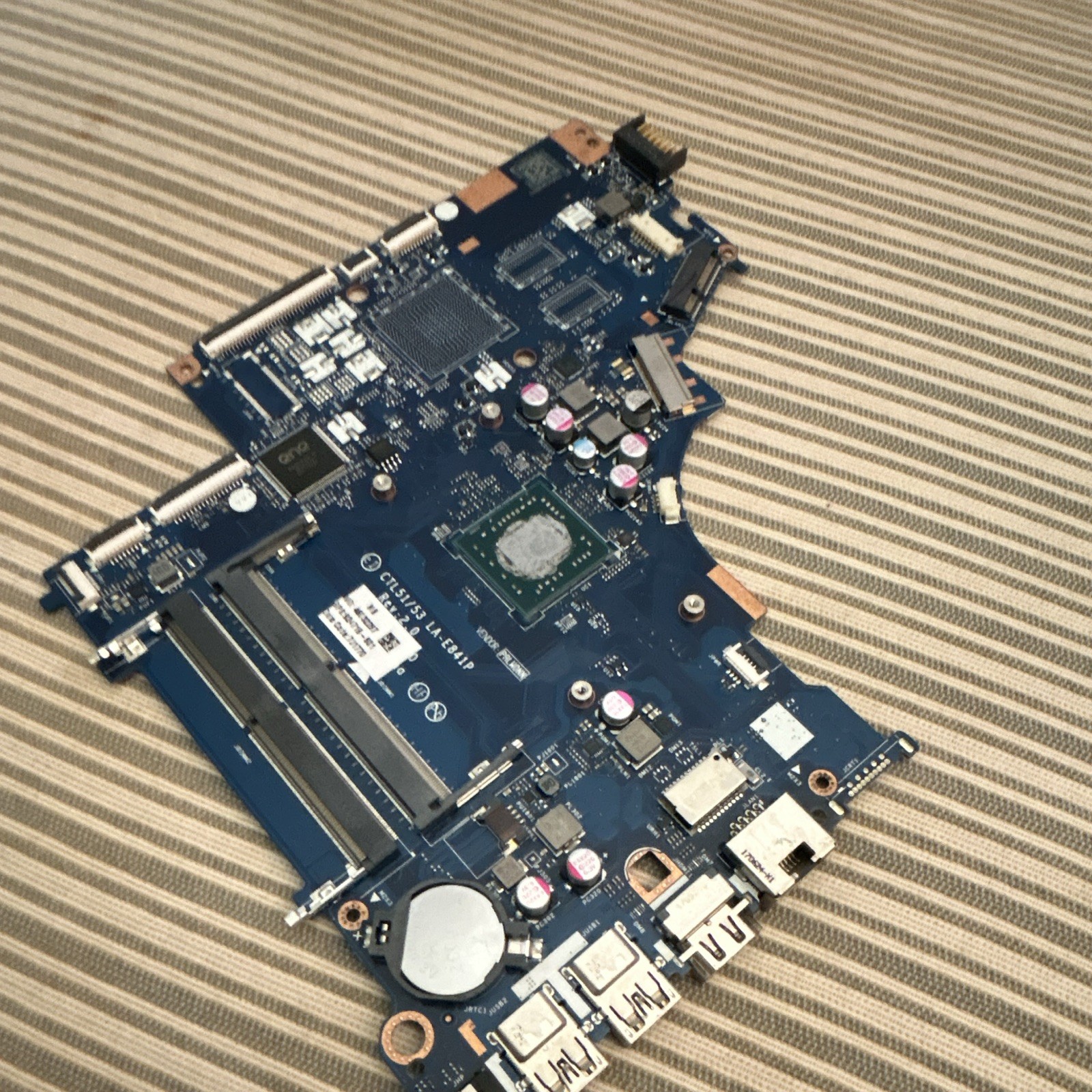 Laptop Motherboard/Mainboard Blue PCB with USB Ports