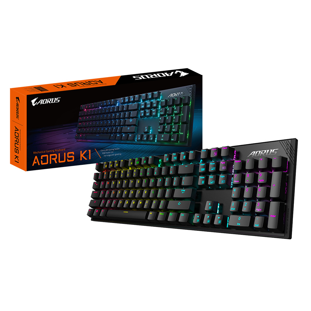 Gigabyte AORUS K1 Mechanical Gaming Keyboard MX Cherry RED Switch RGB Fusion