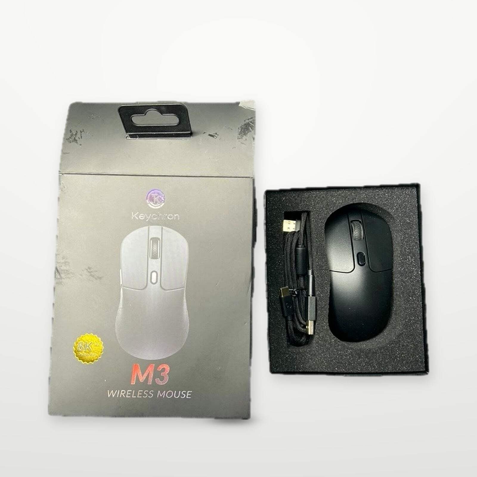Keychron M3 8K Wireless Mouse - Black - Open Box