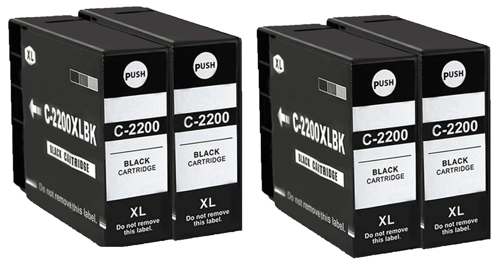 Easy Print Compatible Canon PGI-2200XL Black 4 Cartridges