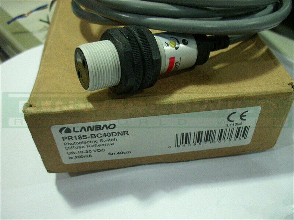 1Pcs New For LANBAO photoelectric switch sensor PR18S-BC40DNR