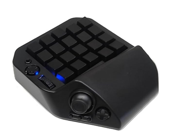 MH-Device Left-Handed MH-Delta 41-Key Gaming Keyboard Flip-Type Black