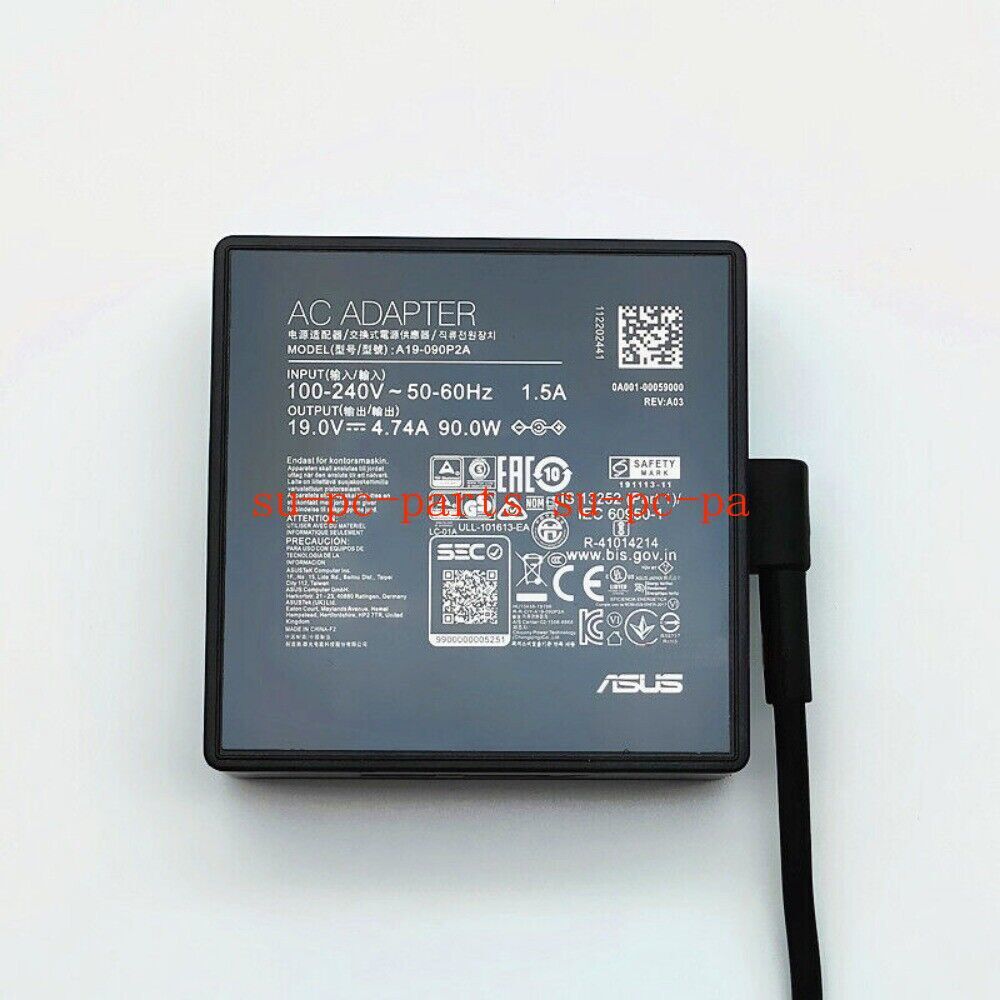 1PC  A19-090P2A 4.5*3.0mm AC Power Adapter  19V 4.74A 90W Laptop Charger