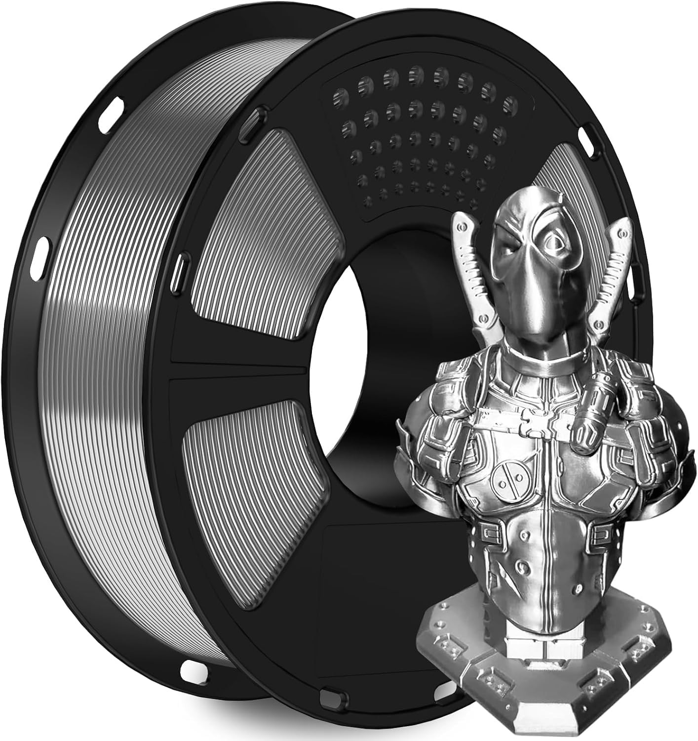 GIANTARM PETG Filament 1.75mm 1Kg(2.2lb), Silver PETG Filament for 3D Printer, ±