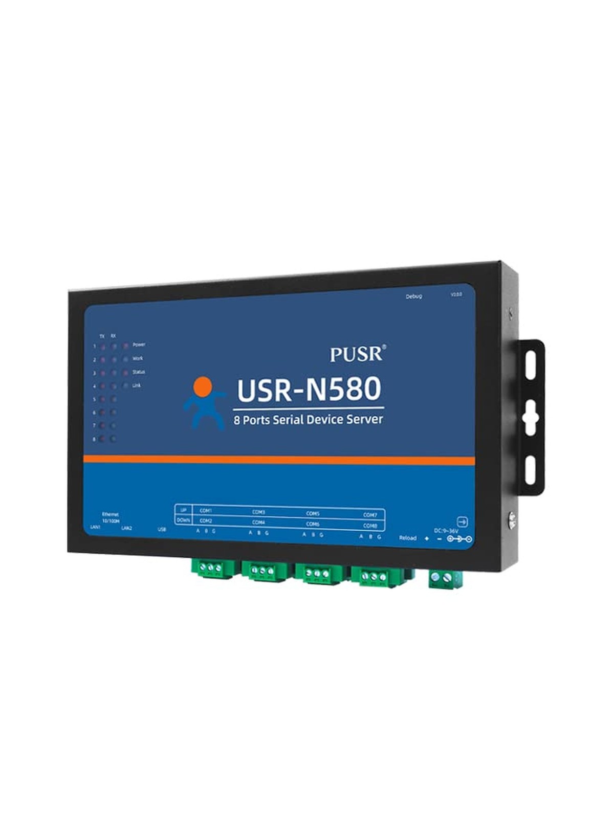 8 Ports MQTT Modbus Gateway Support SSL/TLS Edge Computing RS485 Serial to et...