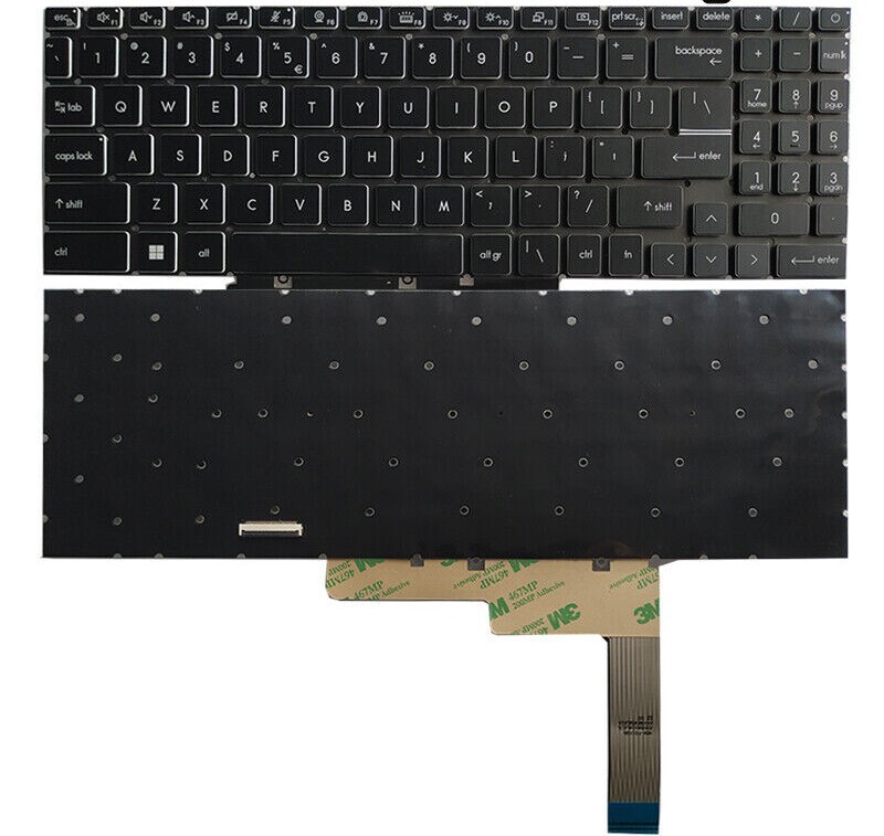 MSI Creator Z17 A12UET A12UHT A12UKST MS-17N1 US Keyboard Per-Key RGB Backlit