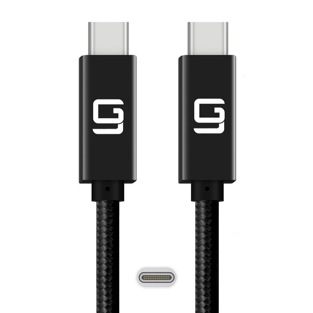 USB-C to USB-C Cable (10Gbps) Nylon Braided, Fast Charging, Dual 4K (10ft/3M)