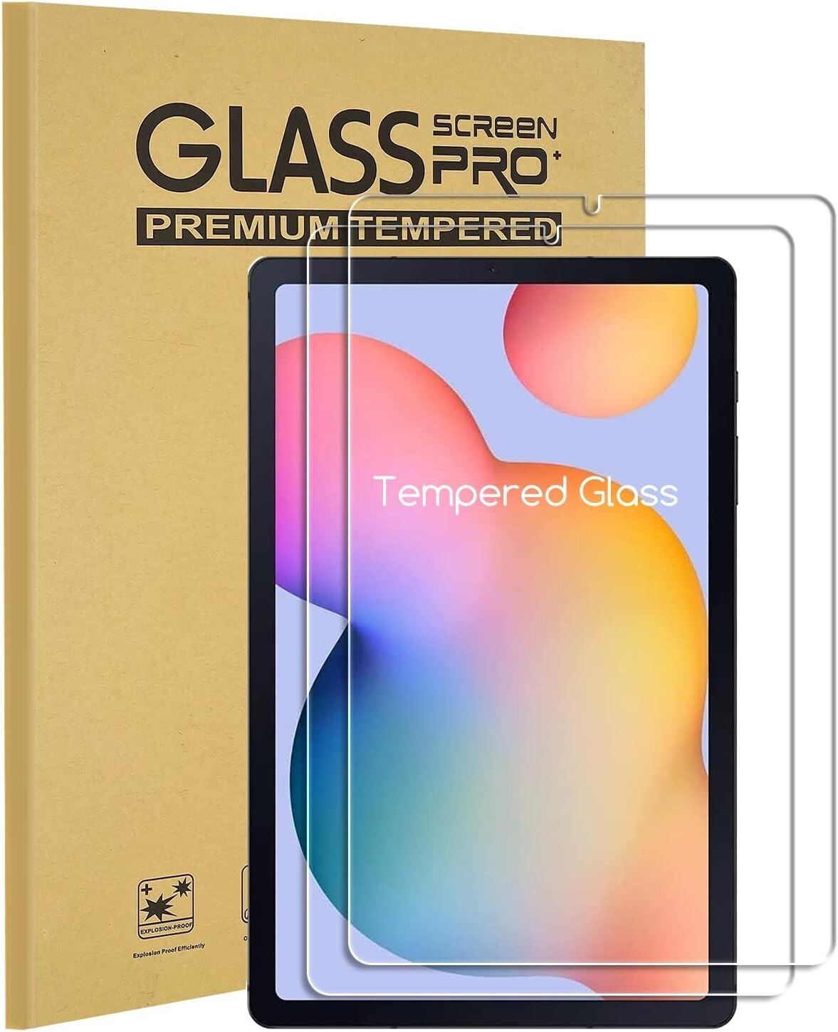 4 Pack Tempered Glass Screen Protector For Samsung Galaxy Tab S6 Lite 10.4" P610