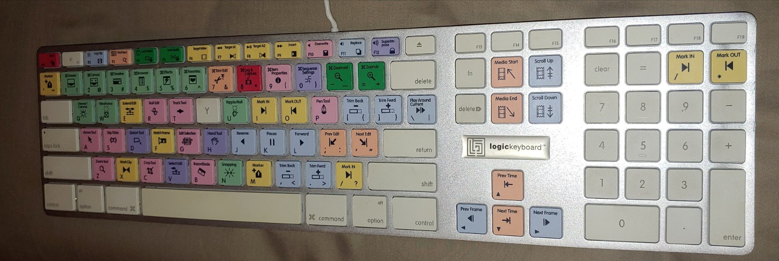 LogicKeyboard Pro Line, Adobe Premiere Pro Apple Thin Aluminum Model A1243