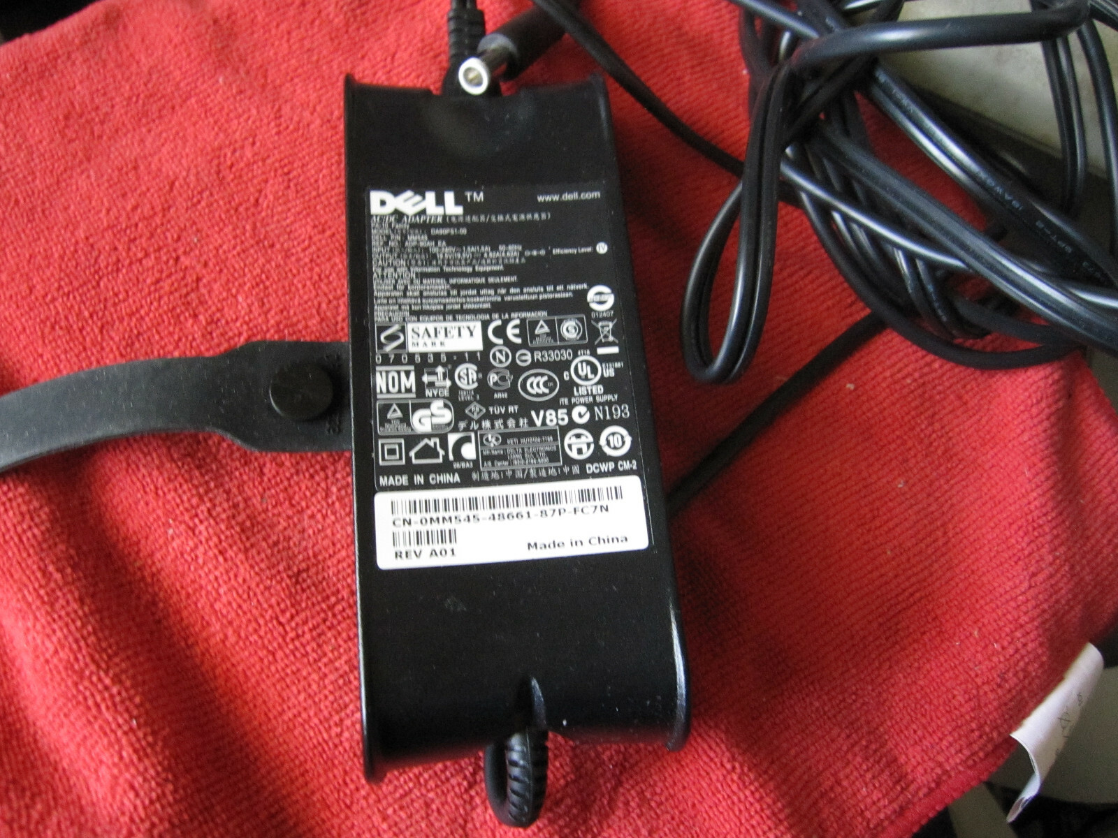 Genuine Dell DA90PS1-00 Laptop Charger AC Power Adapter  MM545 19.5V 4.62A 90W