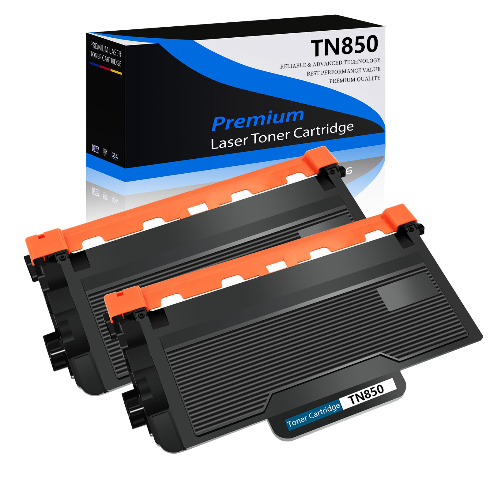 2PK TN850 Black Toner Cartridge for Brother DCP-L5500DN DCP-L5600DN DCP-L5650DN