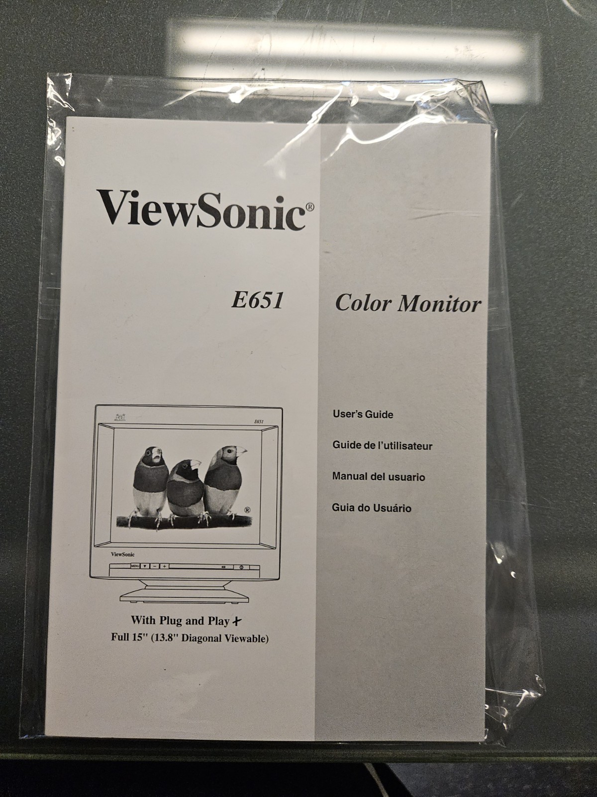 NEW FACTORY SEALED ViewSonic E651 Manual with CD