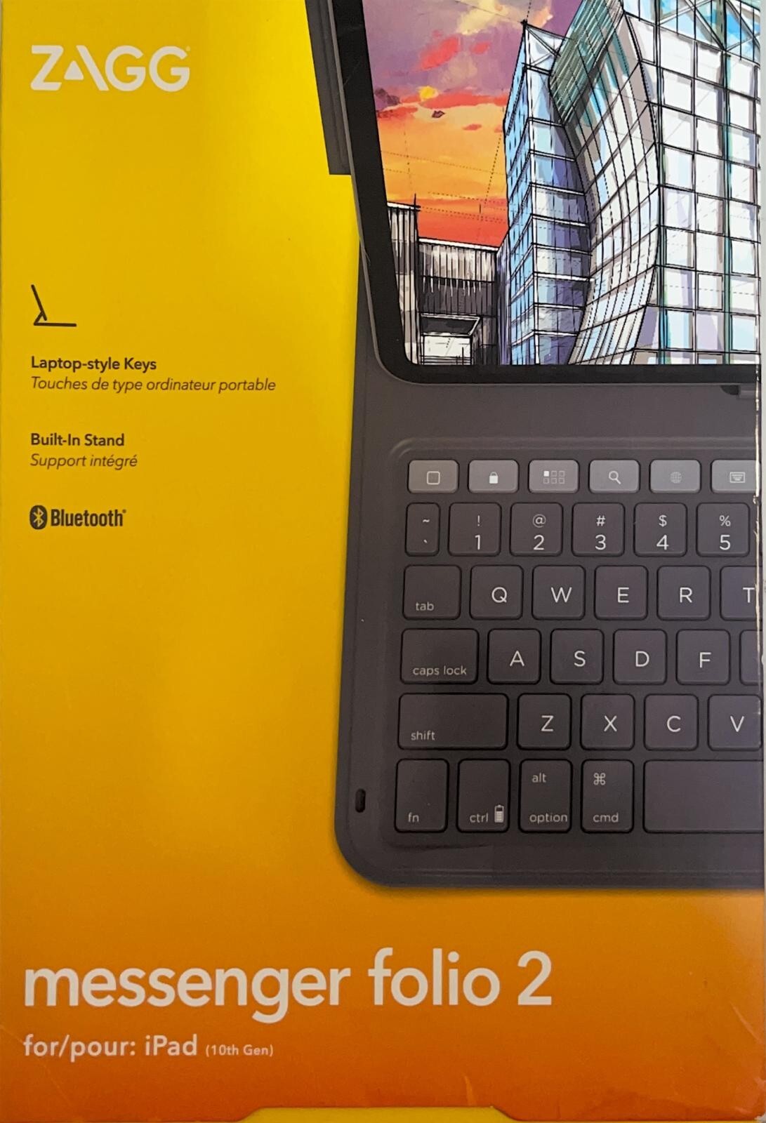 ZAGG Keyboard: iPad 10.9" Messenger Folio 2 - Black
