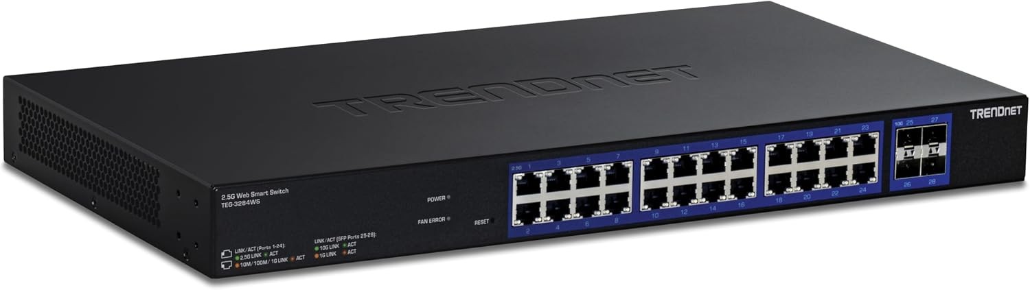TRENDnet TEG-3284WS, 28-Port Multi-Gig Web Smart Switch