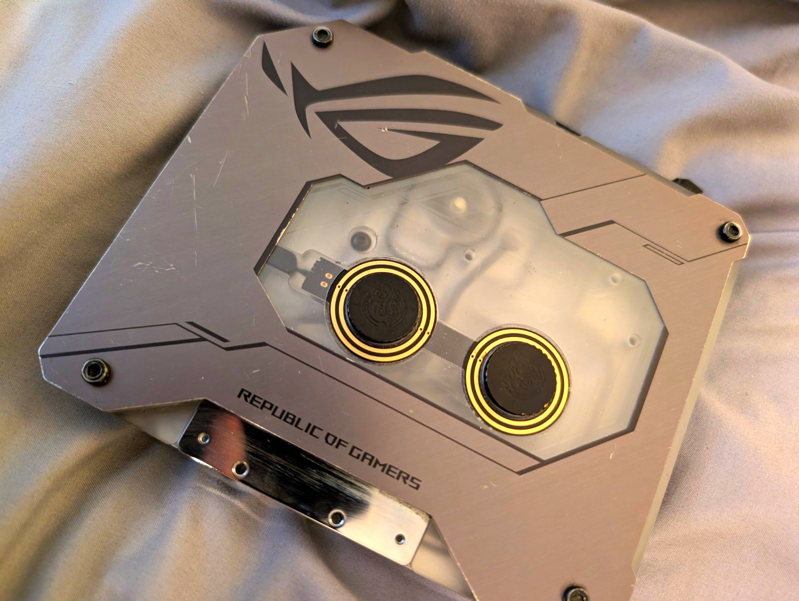 ASUS ROG GPU Bitspower Monoblock for GPU Processor, Black/Silver/Clear