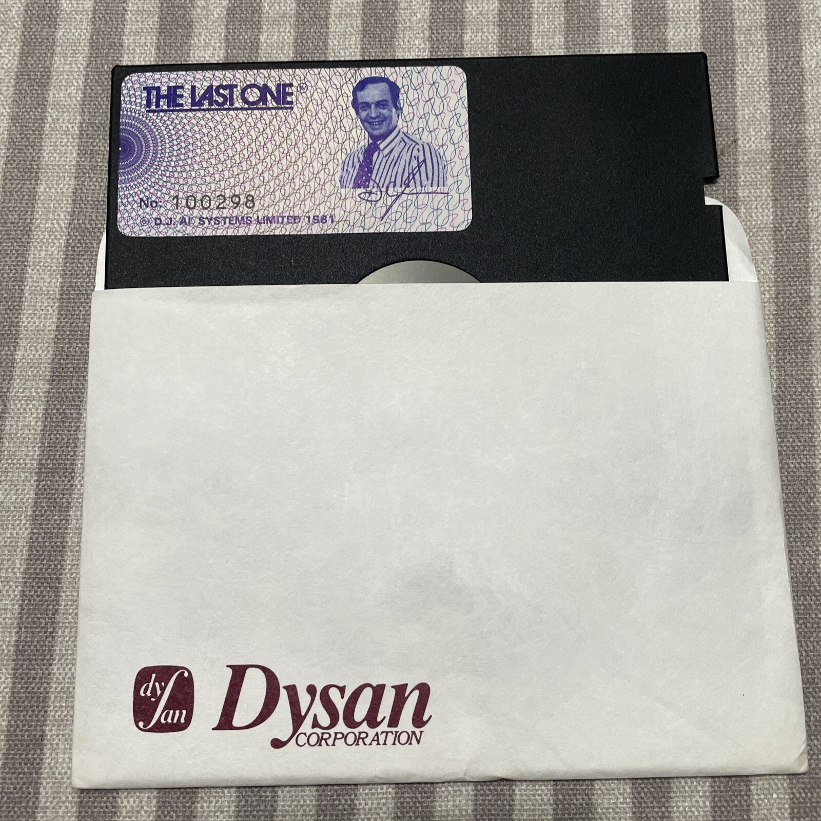 Vintage PC Software The Last One DJ AI Systems Limited Floppy Disk 1981