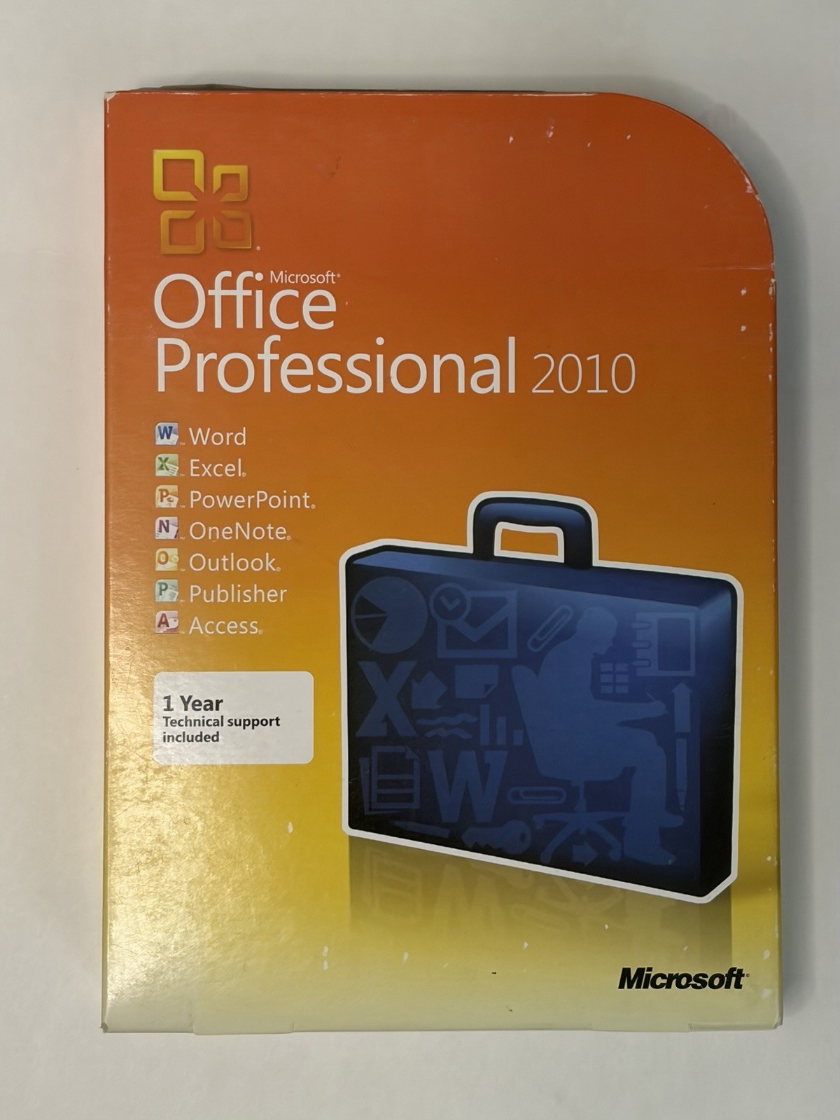 Microsoft Office Professional 2010 Retail Box Word Excel Outlook w/ Product Key