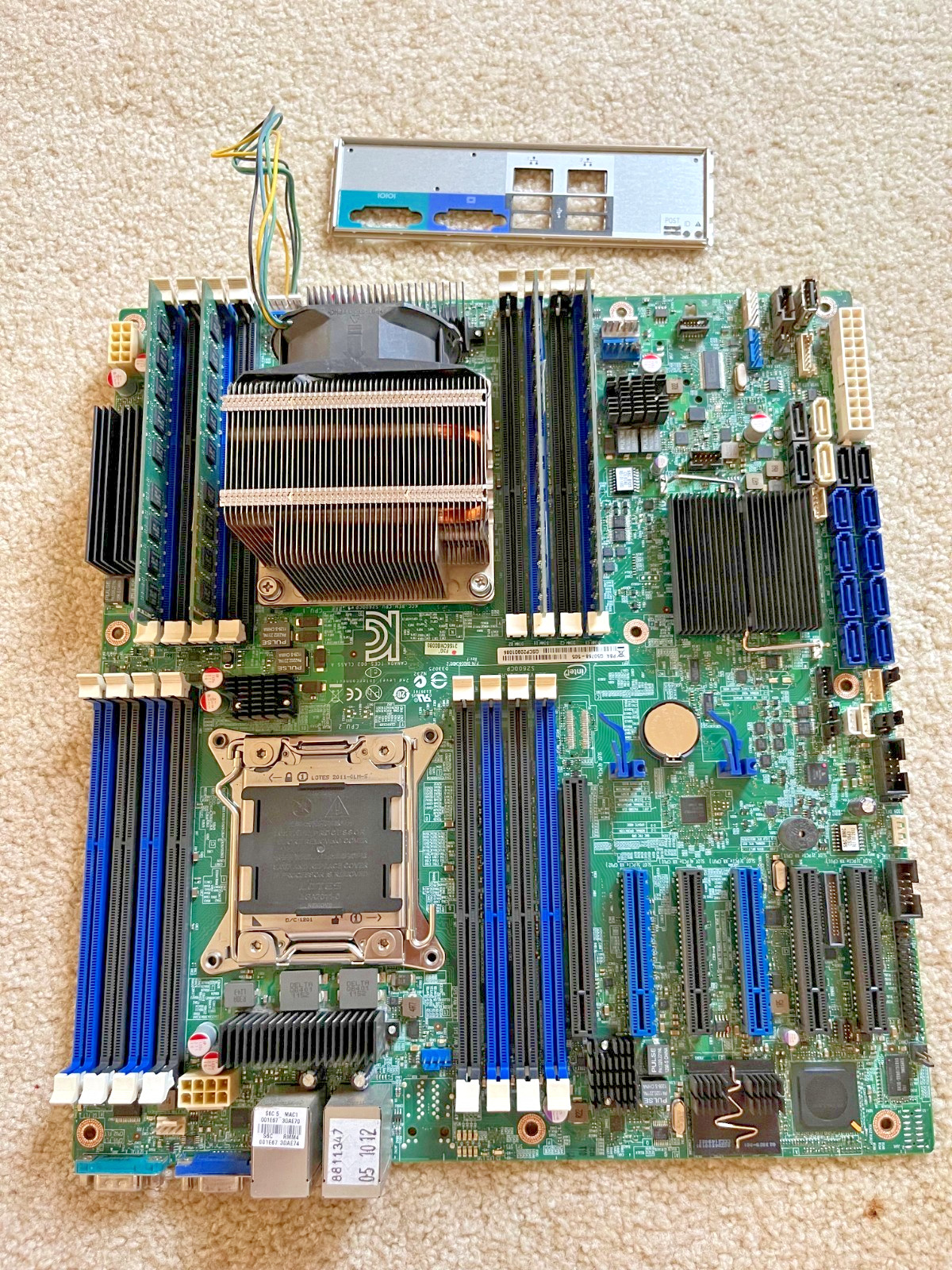 Intel® Server Board S2600CP Socket R w/Xeon E5-2620 2GHz (1) CPU 16GB RAM