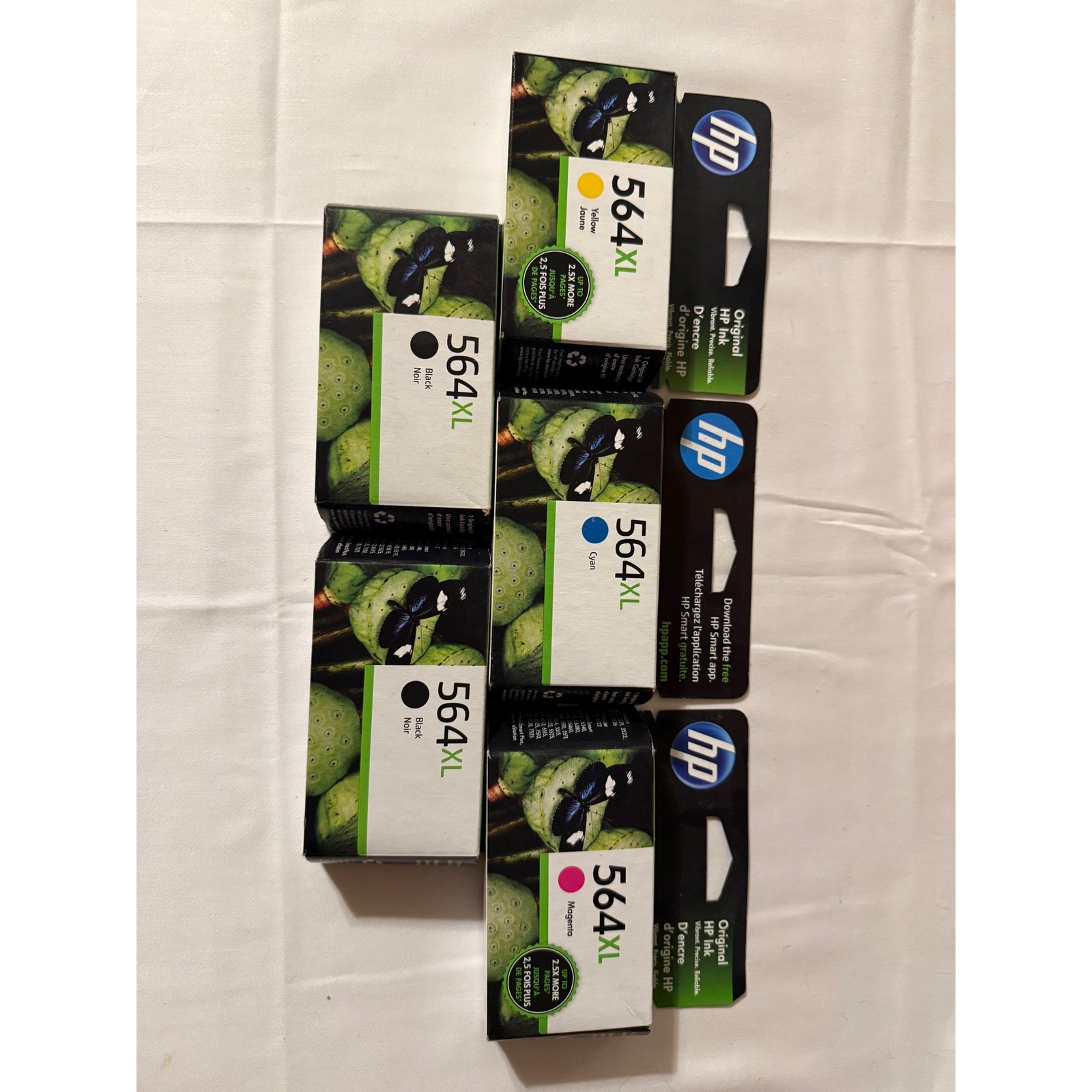 HP 564XL Ink Cartridges Lot Genuine & Compatible Black Cyan Magenta Yellow