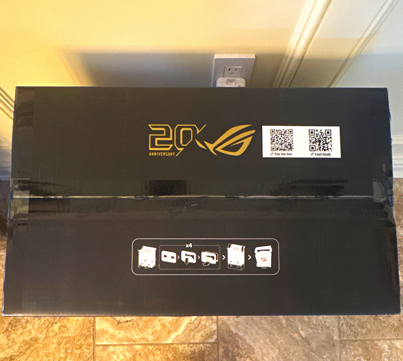 ASUS ROG GR20 Edition 20 Gaming Desktop Case Black Tempered Glass Panel