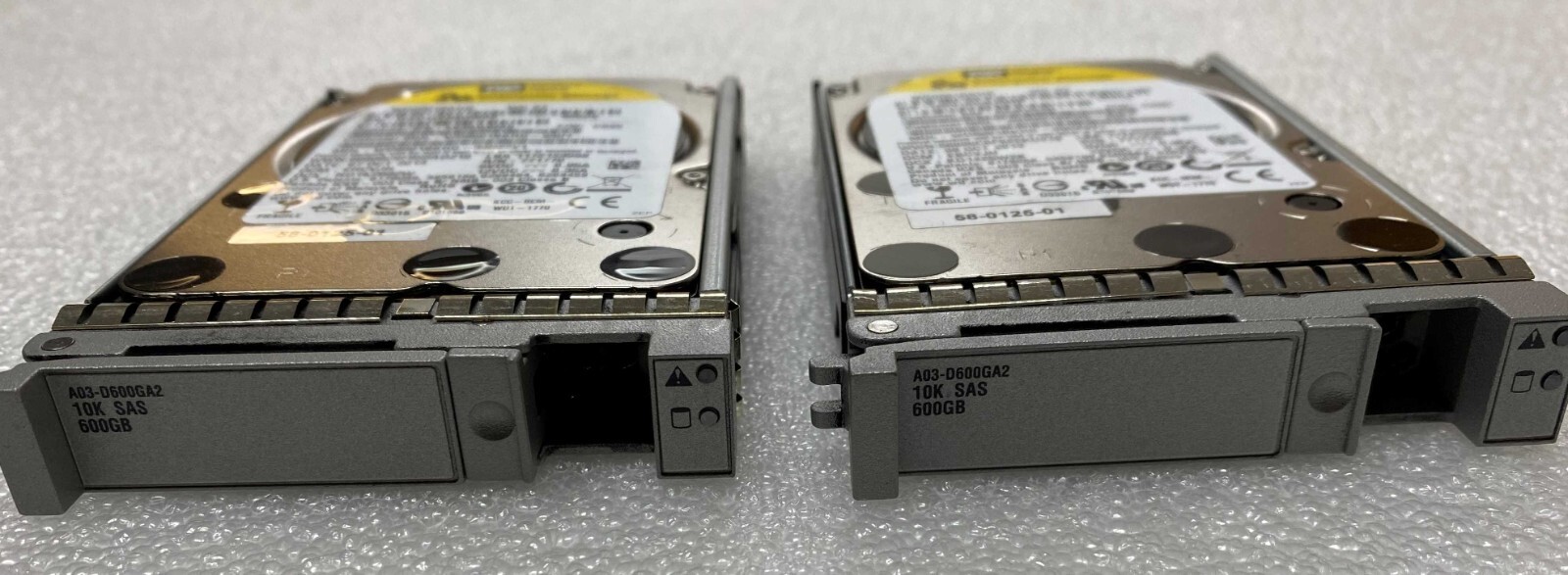 2x Western Digital/Cisco A03-D600GA2 600GB 10K SAS 2.5" Hard Drive w/ UCS Caddy.